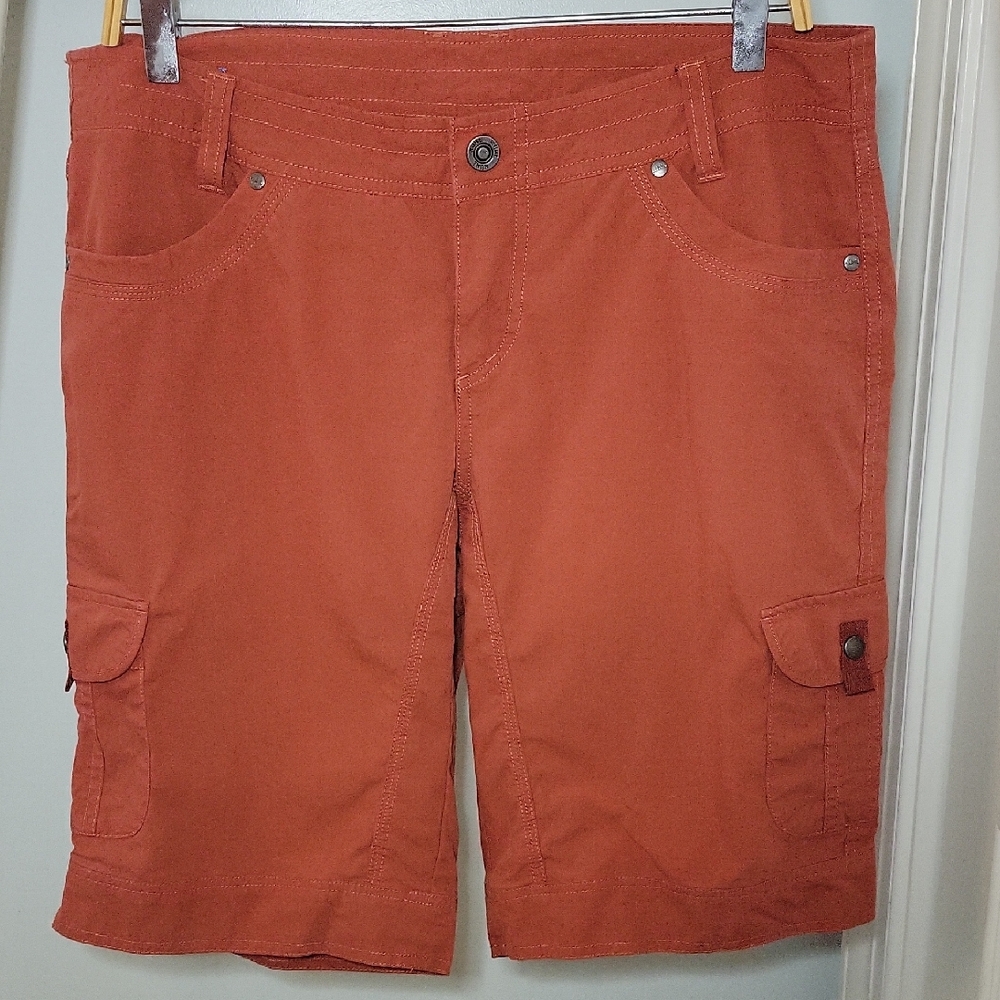 Khul Born In The Mountain Burnt Orange Hiking Shorts Sz 12